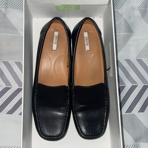 Geox black loafer shoes